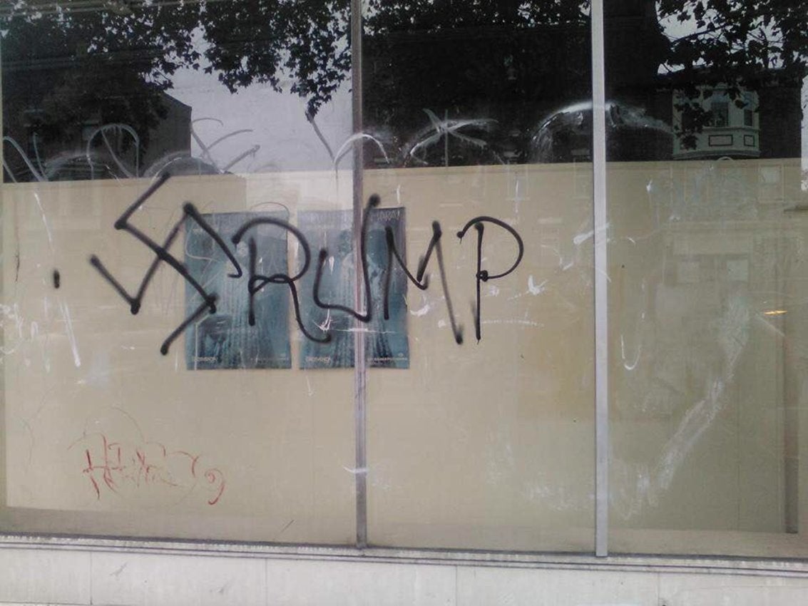 Racist Graffiti Found In South Philly Following Trump Win
